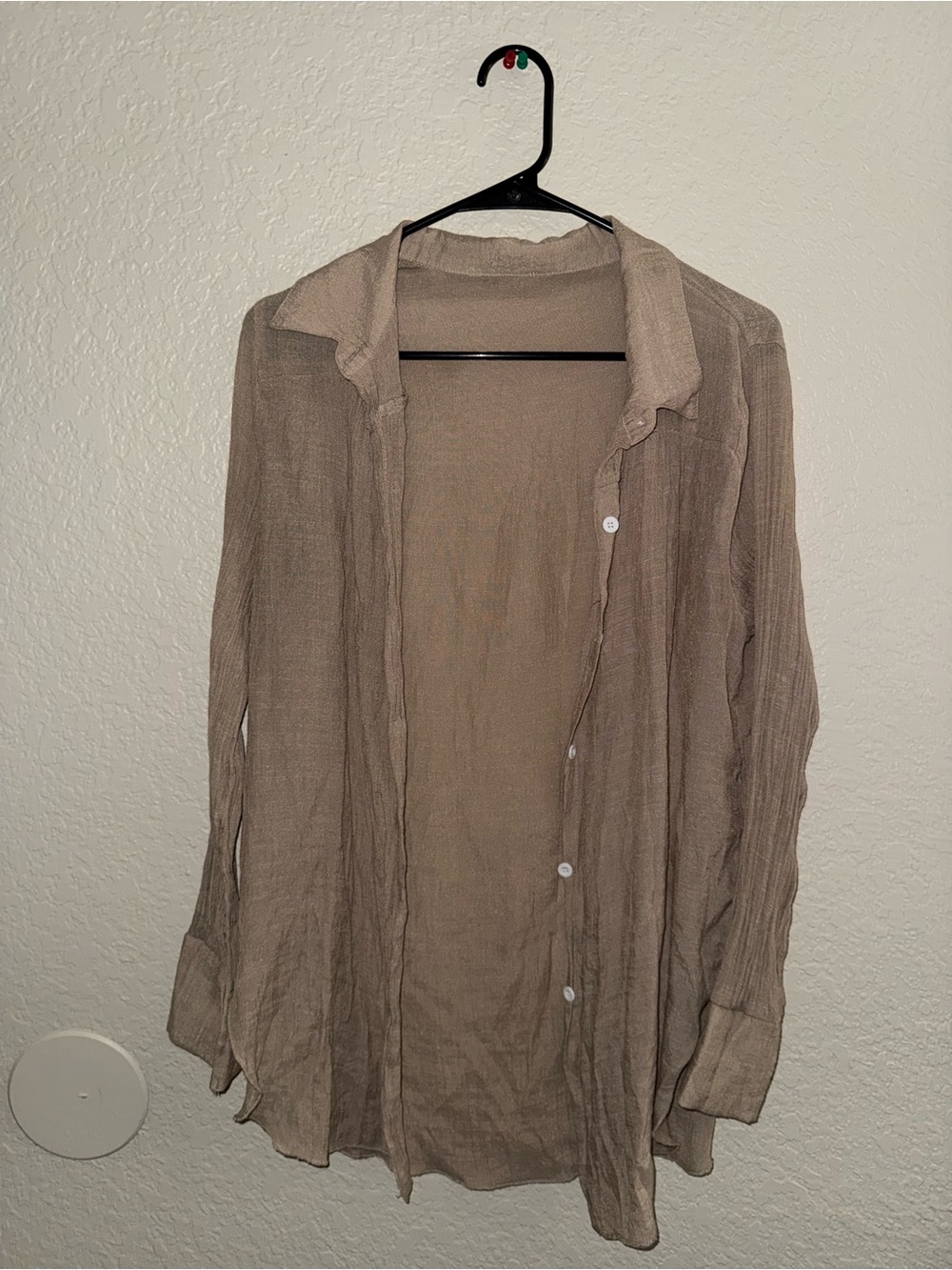 SHEIN Taupe Lightweight Shirt